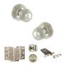 Old English Ripon Door Knob Pack - Lock Set additional 50