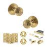 Old English Ripon Door Knob Pack - Lock Set additional 45