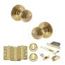 Old English Ripon Door Knob Pack - Lock Set additional 44