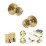 Old English Ripon Door Knob Pack - Lock Set additional 43