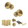 Old English Ripon Door Knob Pack - Lock Set additional 41