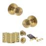 Old English Ripon Door Knob Pack - Lock Set additional 39