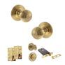 Old English Ripon Door Knob Pack - Lock Set additional 37