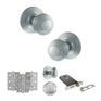 Old English Ripon Door Knob Pack - Lock Set additional 32