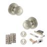 Old English Ripon Door Knob Pack - Lock Set additional 25