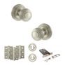 Old English Ripon Door Knob Pack - Lock Set additional 24