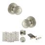 Old English Ripon Door Knob Pack - Lock Set additional 21