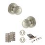 Old English Ripon Door Knob Pack - Lock Set additional 20