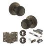 Old English Ripon Door Knob Pack - Lock Set additional 18