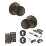 Old English Ripon Door Knob Pack - Lock Set additional 16