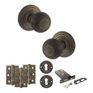 Old English Ripon Door Knob Pack - Lock Set additional 15
