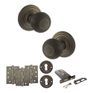 Old English Ripon Door Knob Pack - Lock Set additional 13