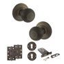 Old English Ripon Door Knob Pack - Lock Set additional 11