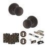 Old English Ripon Door Knob Pack - Lock Set additional 8