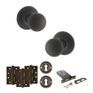 Old English Ripon Door Knob Pack - Lock Set additional 4