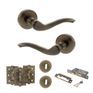 Old English Warwick Door Handle Pack - 3 Lever Lock Set additional 20