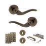 Old English Warwick Door Handle Pack - 3 Lever Lock Set additional 24