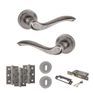 Old English Warwick Door Handle Pack - 3 Lever Lock Set additional 26