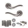 Old English Warwick Door Handle Pack - 3 Lever Lock Set additional 19