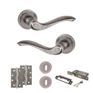 Old English Warwick Door Handle Pack - 3 Lever Lock Set additional 30