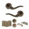 Old English Warwick Door Handle Pack - Bathroom Set additional 28