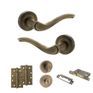 Old English Warwick Door Handle Pack - Bathroom Set additional 33