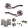 Old English Warwick Door Handle Pack - Bathroom Set additional 8