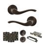 Old English Warwick Door Handle Pack - Bathroom Set additional 14
