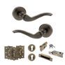 Old English Warwick Door Handle Pack - Euro Lock Set additional 28
