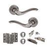 Old English Warwick Door Handle Pack - Euro Lock Set additional 25
