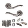 Old English Warwick Door Handle Pack - Euro Lock Set additional 19