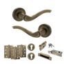 Old English Warwick Door Handle Pack - Euro Lock Set additional 34