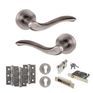 Old English Warwick Door Handle Pack - Euro Lock Set additional 8