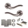 Old English Warwick Door Handle Pack - Euro Lock Set additional 11