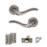 Old English Warwick Door Handle Pack - Latch Set additional 29