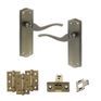 Old English Warwick Door Handle Pack - Latch Set additional 31