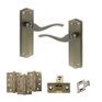 Old English Warwick Door Handle Pack - Latch Set additional 33
