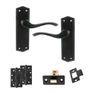 Old English Warwick Door Handle Pack - Latch Set additional 5