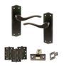 Old English Warwick Door Handle Pack - Latch Set additional 16
