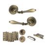 Old English Wrexham Door Handle Pack - Bathroom Set (Matt Antique Brass) additional 2