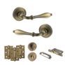 Old English Wrexham Door Handle Pack - Bathroom Set (Matt Antique Brass) additional 5