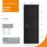 JB Kind Cosmo Laminate Black Internal Door additional 3