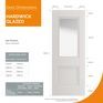 JB Kind Hardwick Half Light Glazed Primed Door additional 3