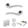 Senza Pari Crystal Door Handle Pack (3 Lever Lock Set) additional 5