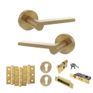 Senza Pari Darrio Door Handle Pack (Euro Lock Set) additional 10