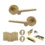 Senza Pari Darrio Door Handle Pack (Euro Lock Set) additional 4