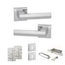Senza Pari Davoli Door Handle Pack (3 Lever Lock Set) additional 6