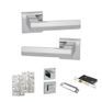 Senza Pari Davoli Door Handle Pack (Bathroom Set) additional 4