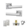 Senza Pari Davoli Door Handle Pack (Latch Set) additional 6