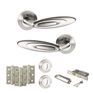 Senza Pari Elisse Door Handle Pack (3 Lever Lock Set) additional 1